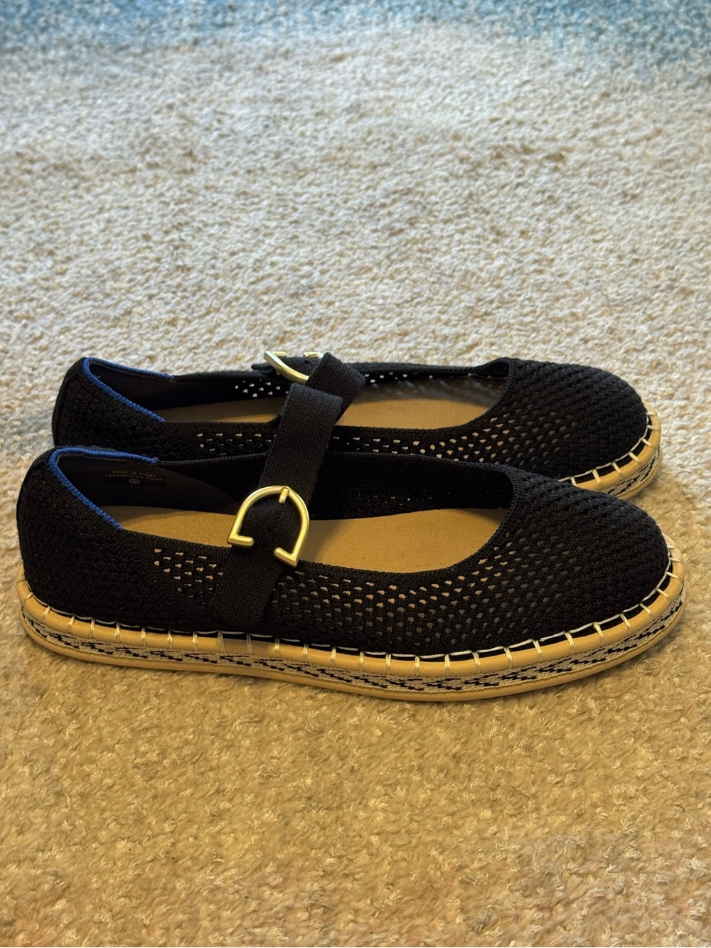 NEW Rothy's The Espadrille Mary Jane in Black - Picture 8 of 11